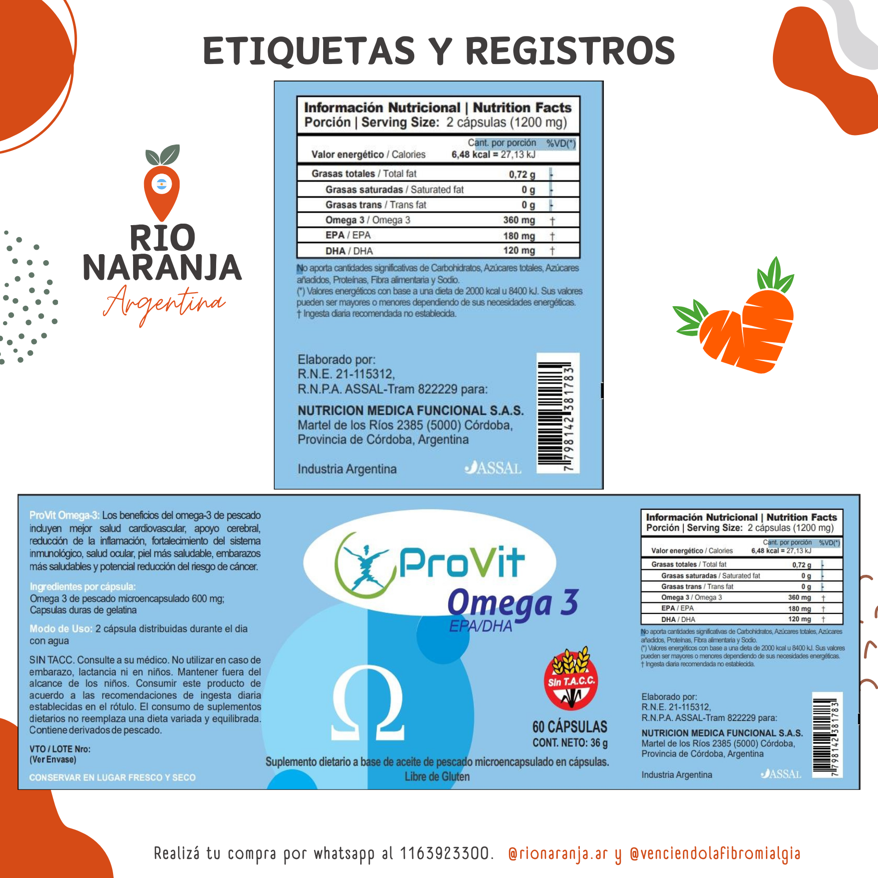 PROVIT OMEGA 3 X 60 CAPSULAS