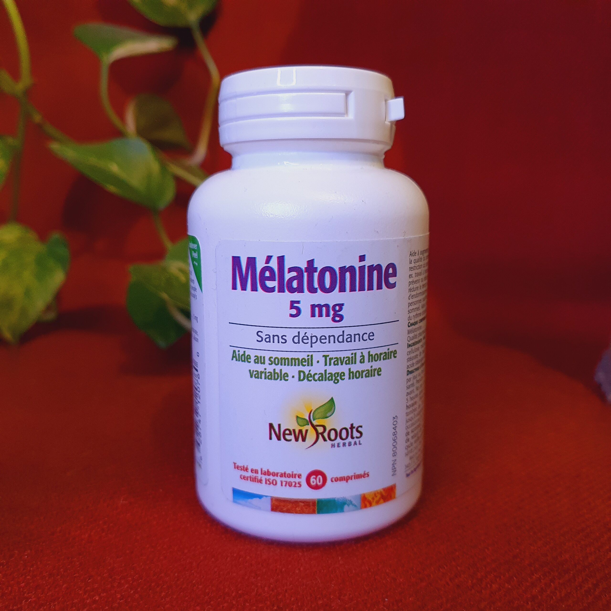 Melatonina 5 mg. 60 tabletas